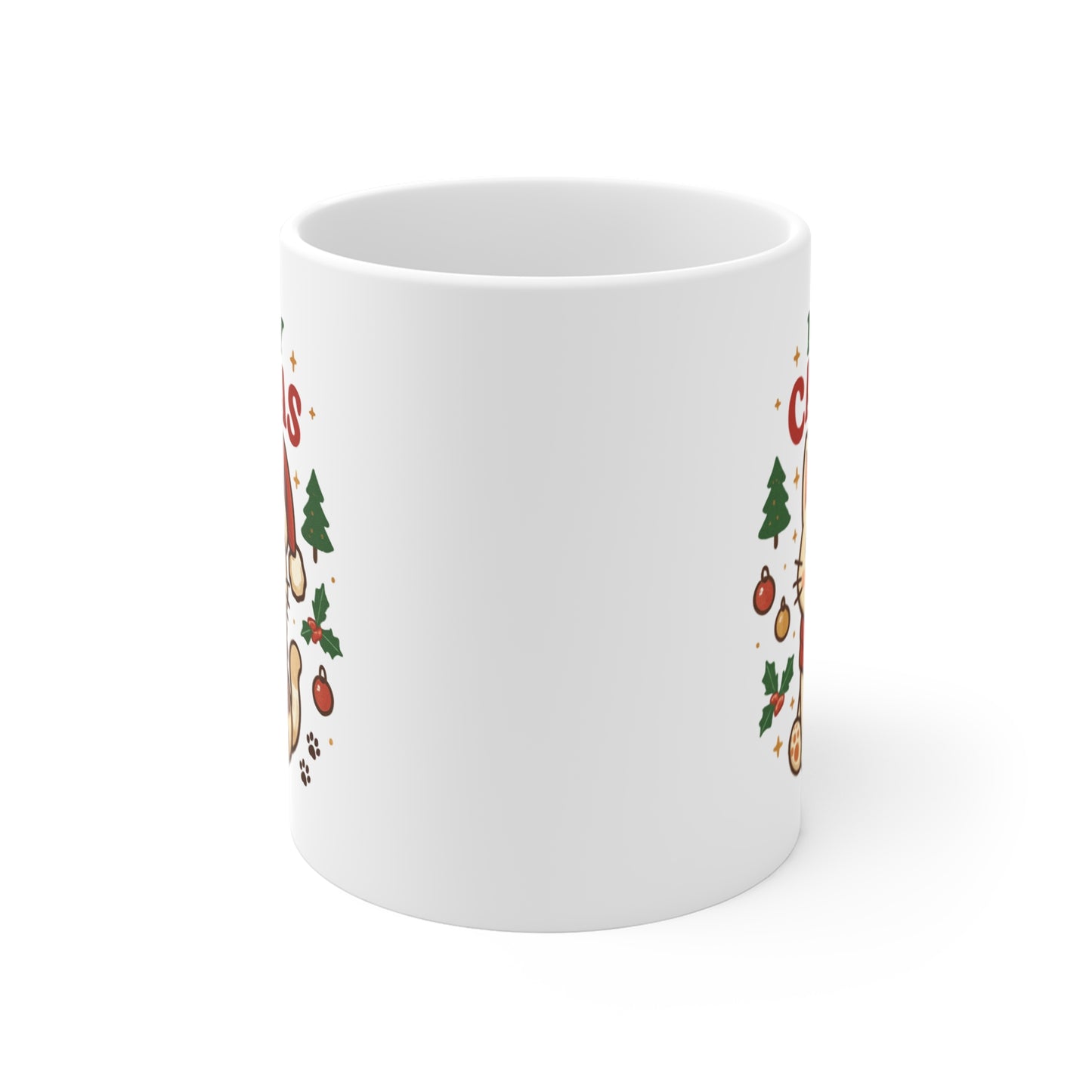 Merry Catmas Christmas Cat Mug